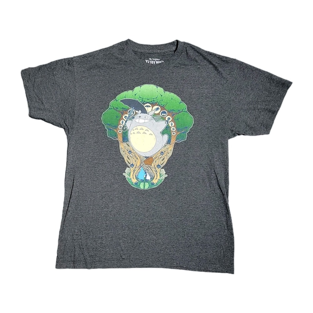 My Neighbor Totoro Ghibli Anime T Shirt Size L Grey